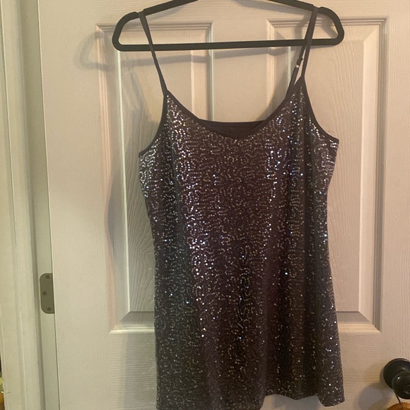 Vanity essentials spaghetti strap womens xl camisole sequins - Picture 1 of 3